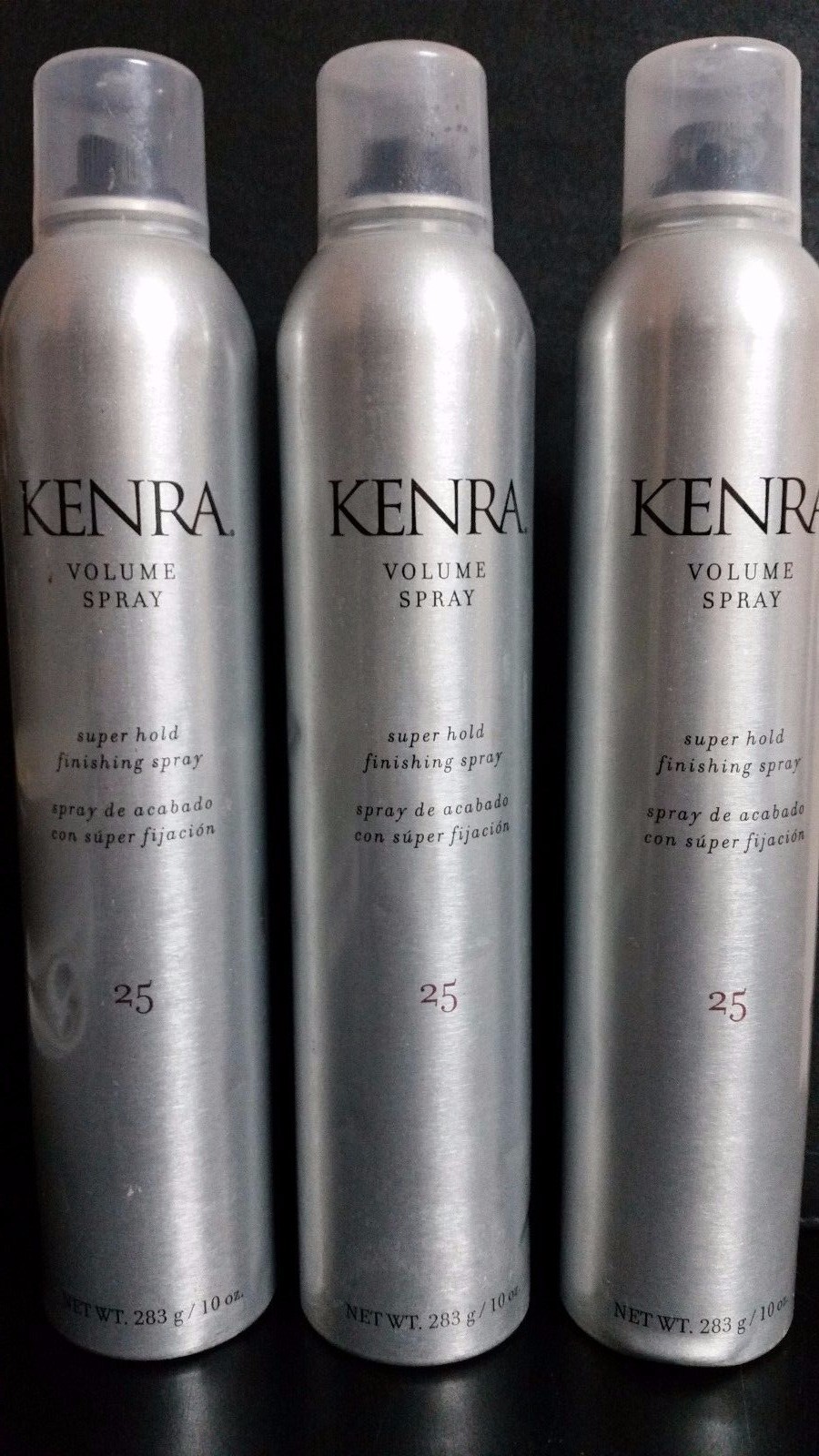3X Kenra 25 VOLUME SUPER HOLD FINISHING HAIR SPRAY 10 oz (283 g)