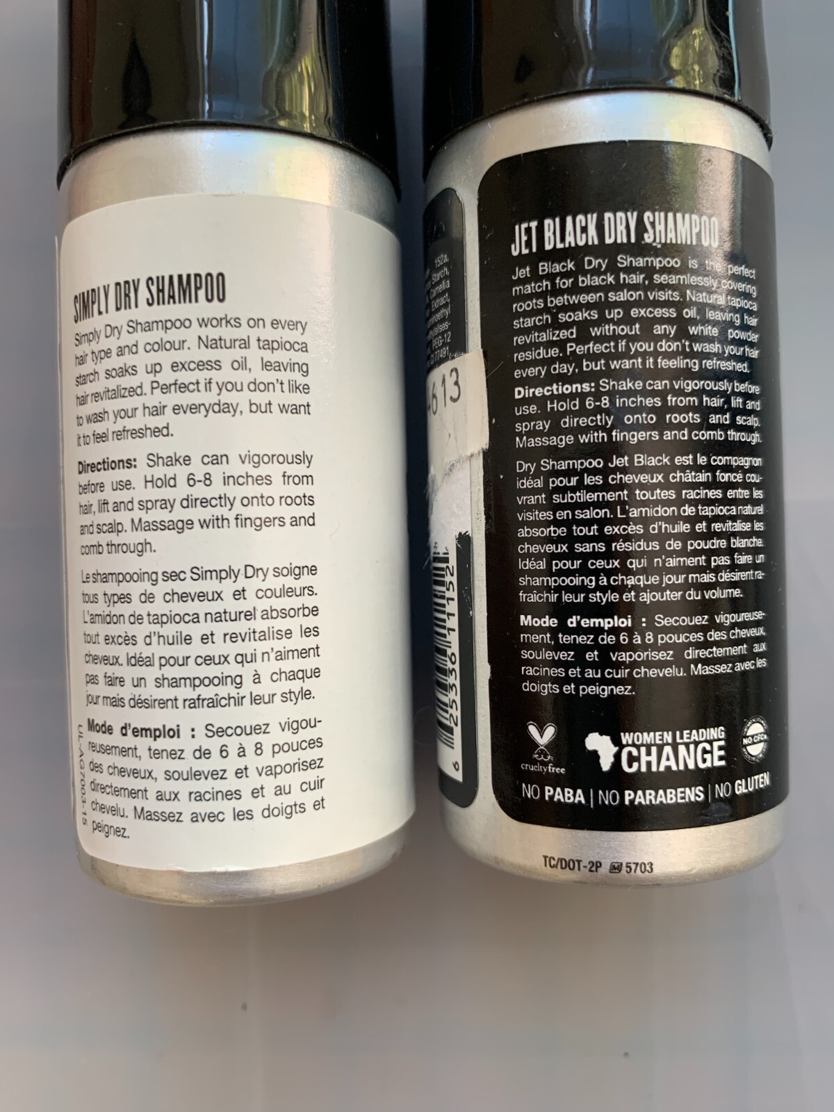 Lot of 2 AG Hair Care Dry Shampoo Travel Purse TSA 1oz/28g