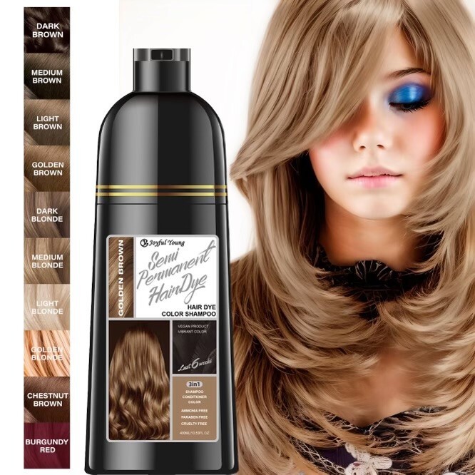All Natural 3 IN 1 Instant Hair Dye Shampoo With Argan Oil – US Seller.