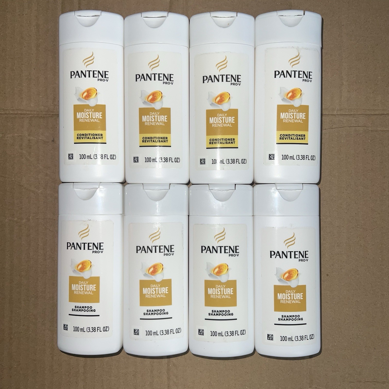 8 Pack Pantene Pro-V Daily Moisture Renewal 3.38 oz travel size