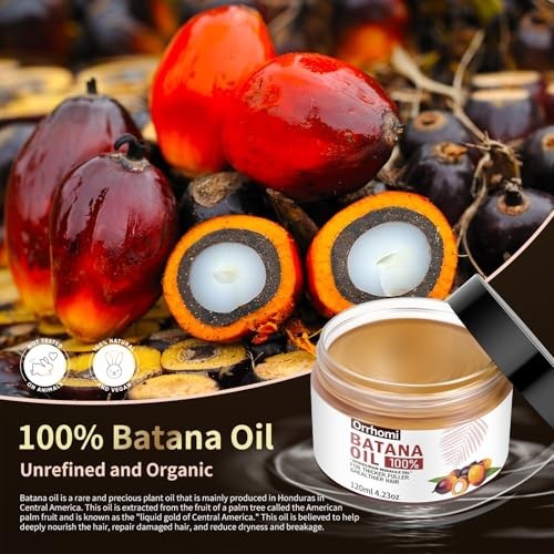 Batana Oil for Hair Growth, 100% Pure & Organic, Traditional Palm Nut | Cold Pre