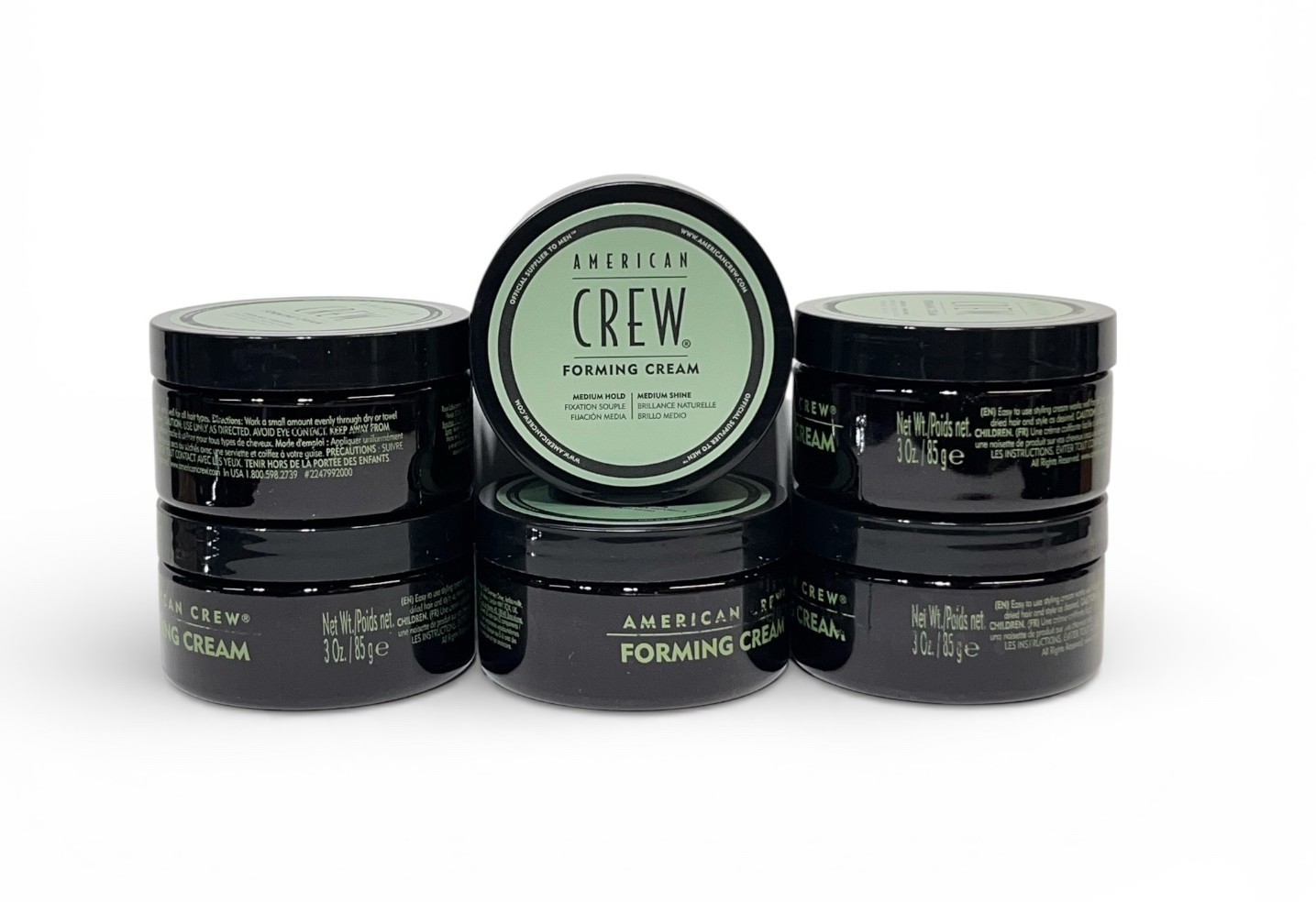(Pack of 6) American Crew Forming Cream, Styling, Medium Hold & Shine, 3.0 oz ea