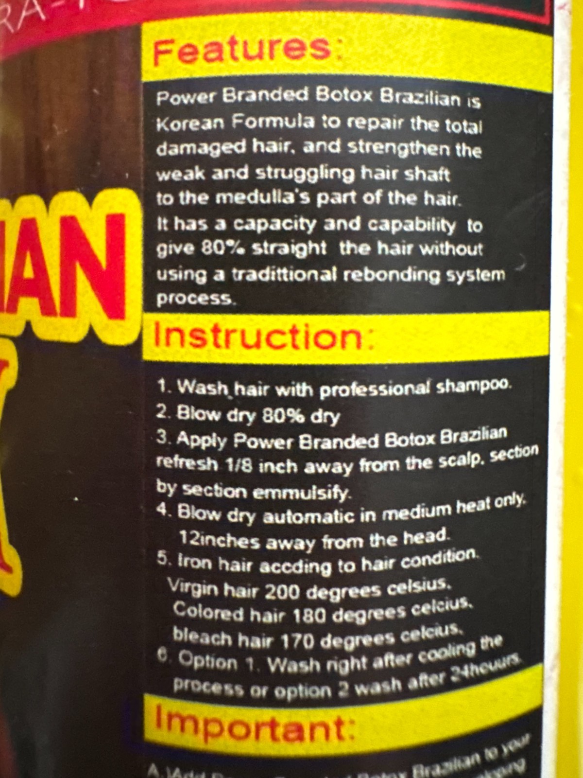 2 Bottles Kerabond Ultra-Ionic Pinoy Brazilian Hair Bo-tox, 500ml Each