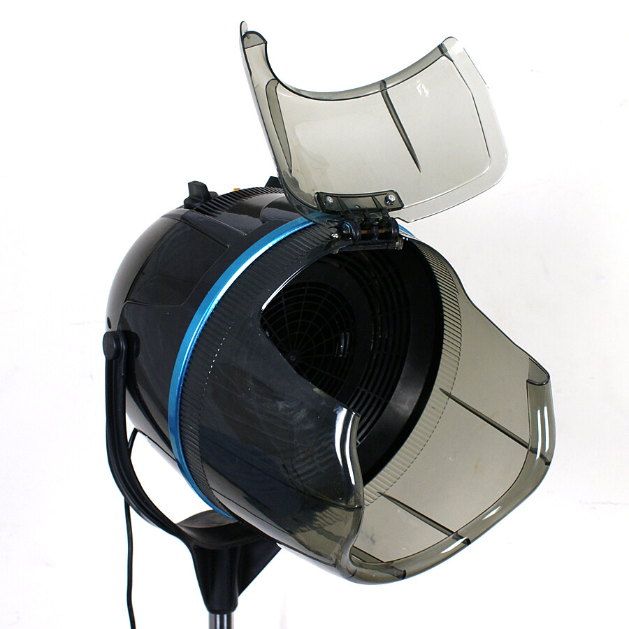 Professional 1300W Hooded Floor Bonnet Hair Dryer Stand Up w/Timer Rolling Wheel