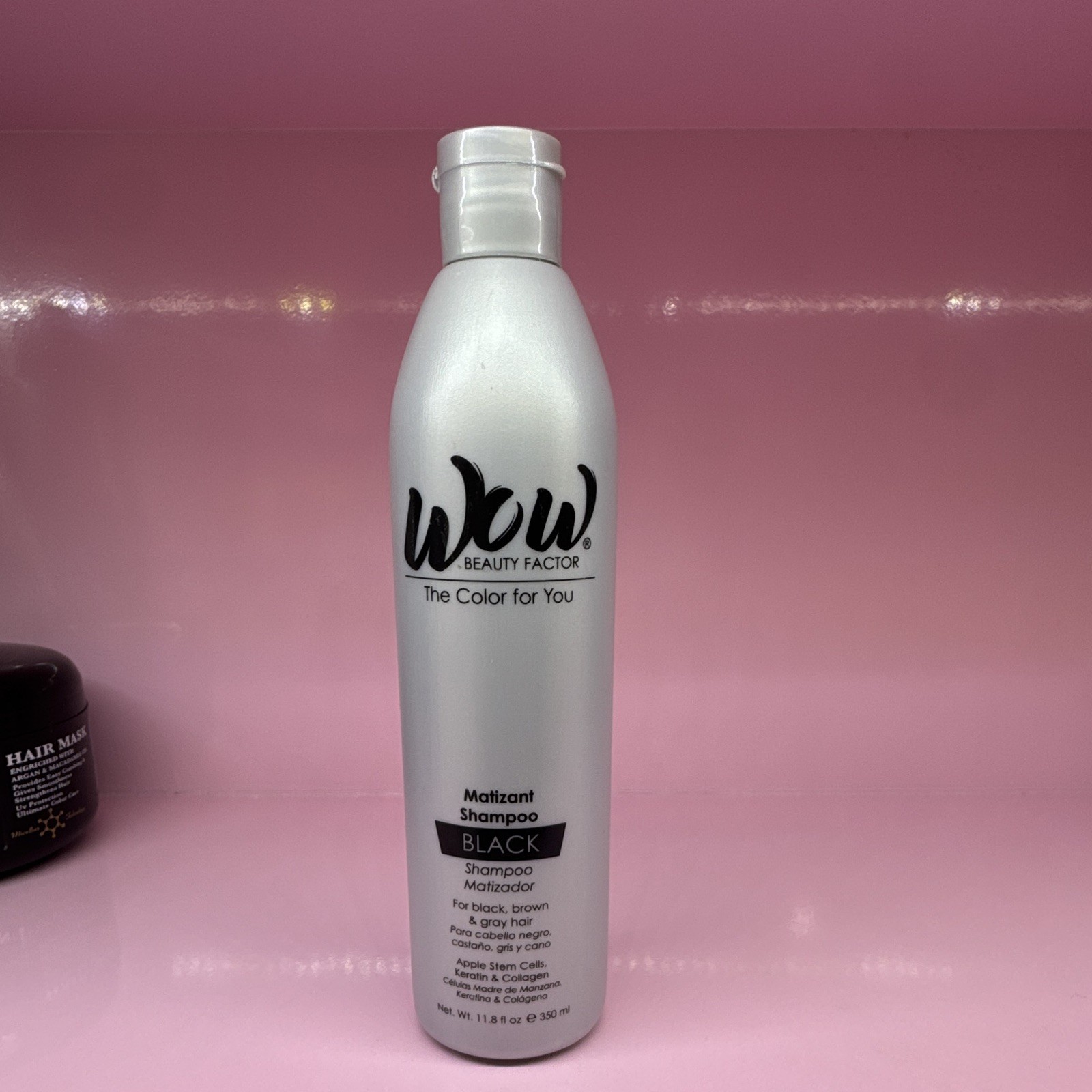 Wow Beauty Factor Matizant Black Toning Shampoo Gray Hair Keratin 11.8 oz
