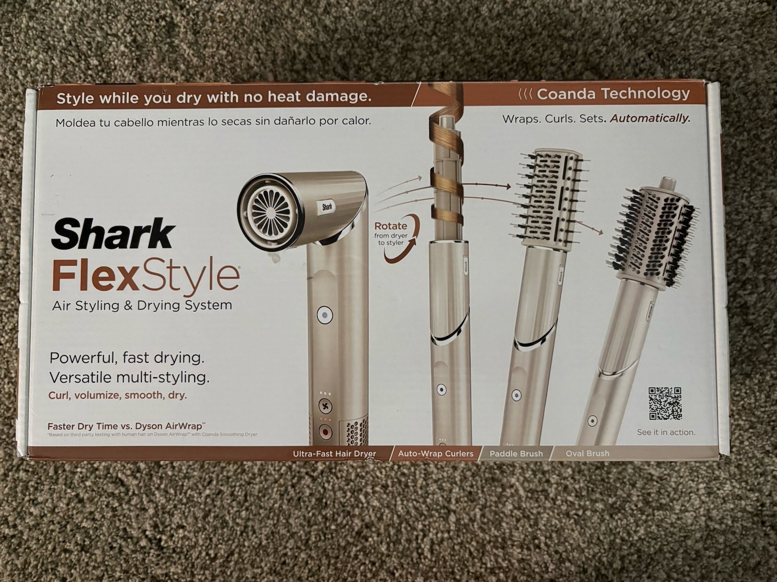 Shark FlexStyle Air Styling & Drying System HD430 New in Sealed Box