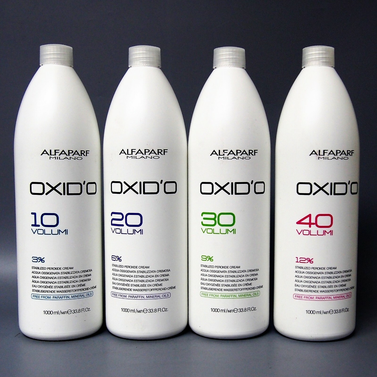 W/PUMP Alfaparf OXID’O Stabilized Peroxide Cream 1000ml [5 Options] Oxido