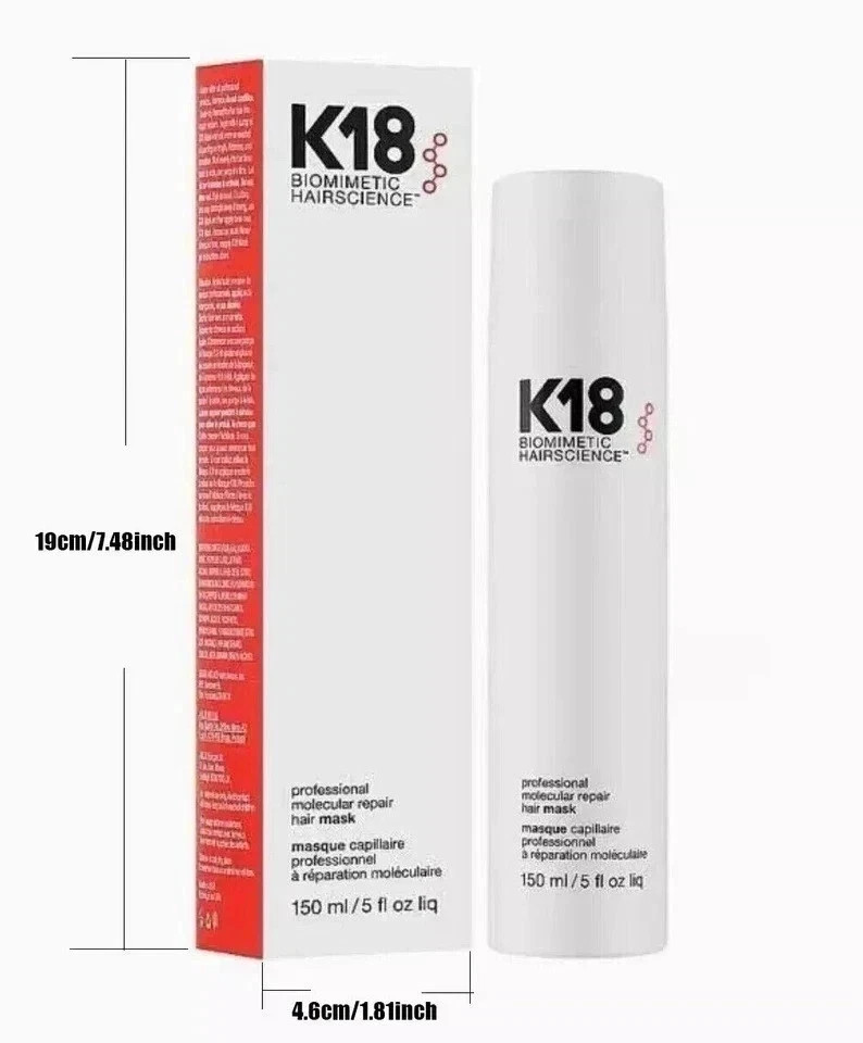 K18 Biomimetic Hairscience Leave-in Molecular Repair Hair Mask- 150ml/5oz Sealed