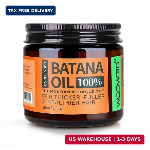 WEEMOTD 100% Raw Batana Oil for Hair, Unrefined Conditioning Hair & Scalp Oil fr