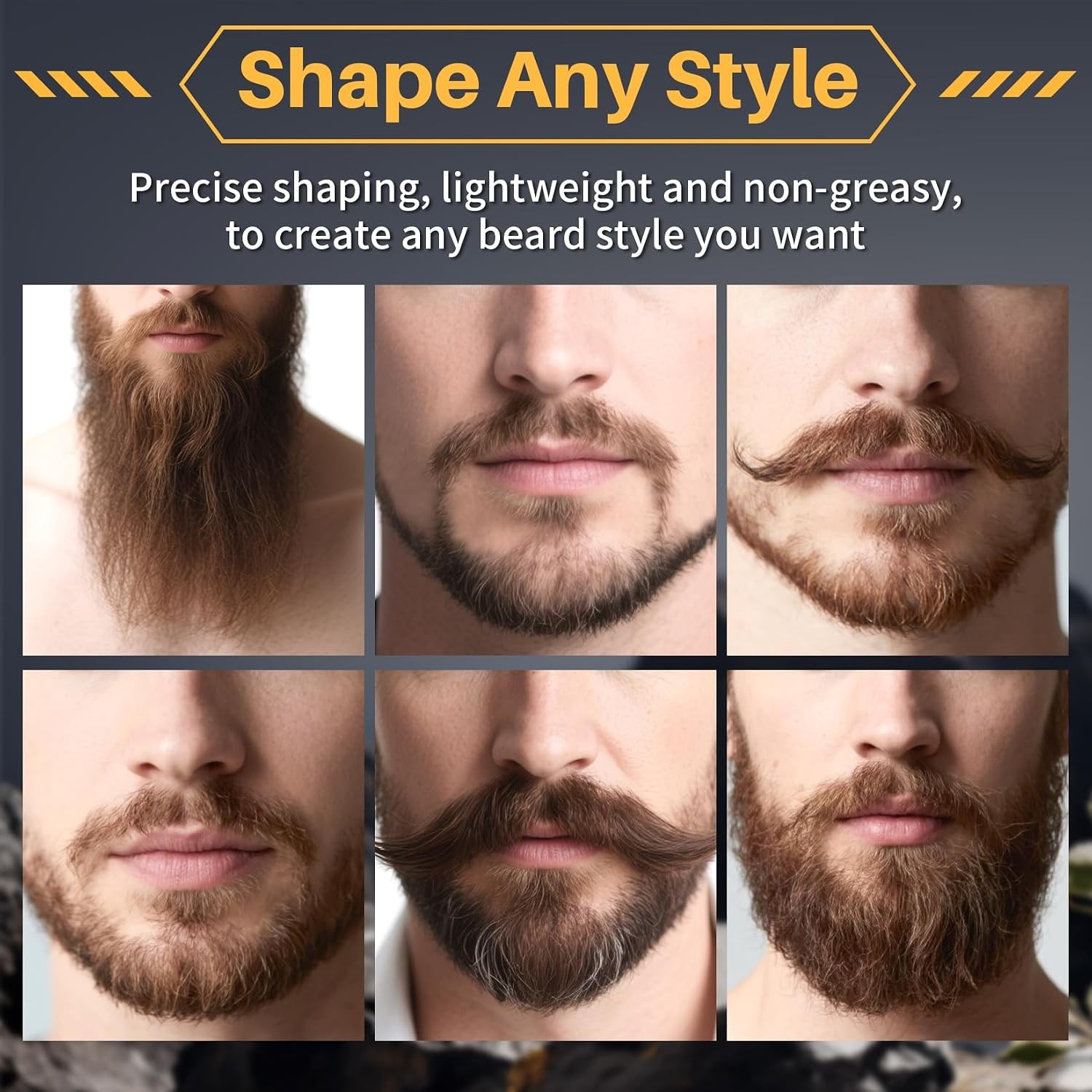 1oz Mustache Wax For Men – Unscented Strong Hold Moustache Beard Wax Styling Pas
