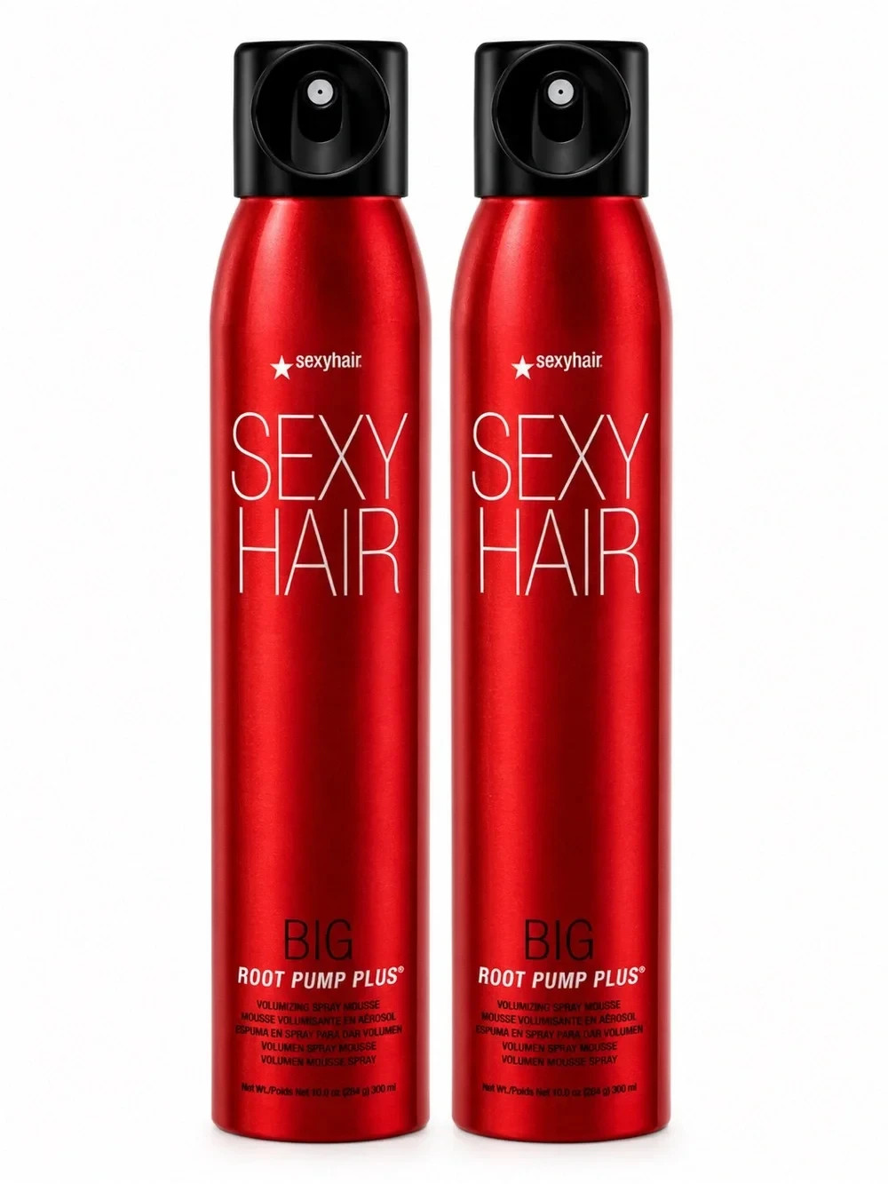 2 Pack SexyHair Big Root Pump Plus Volumizing Spray Mousse, 10 oz