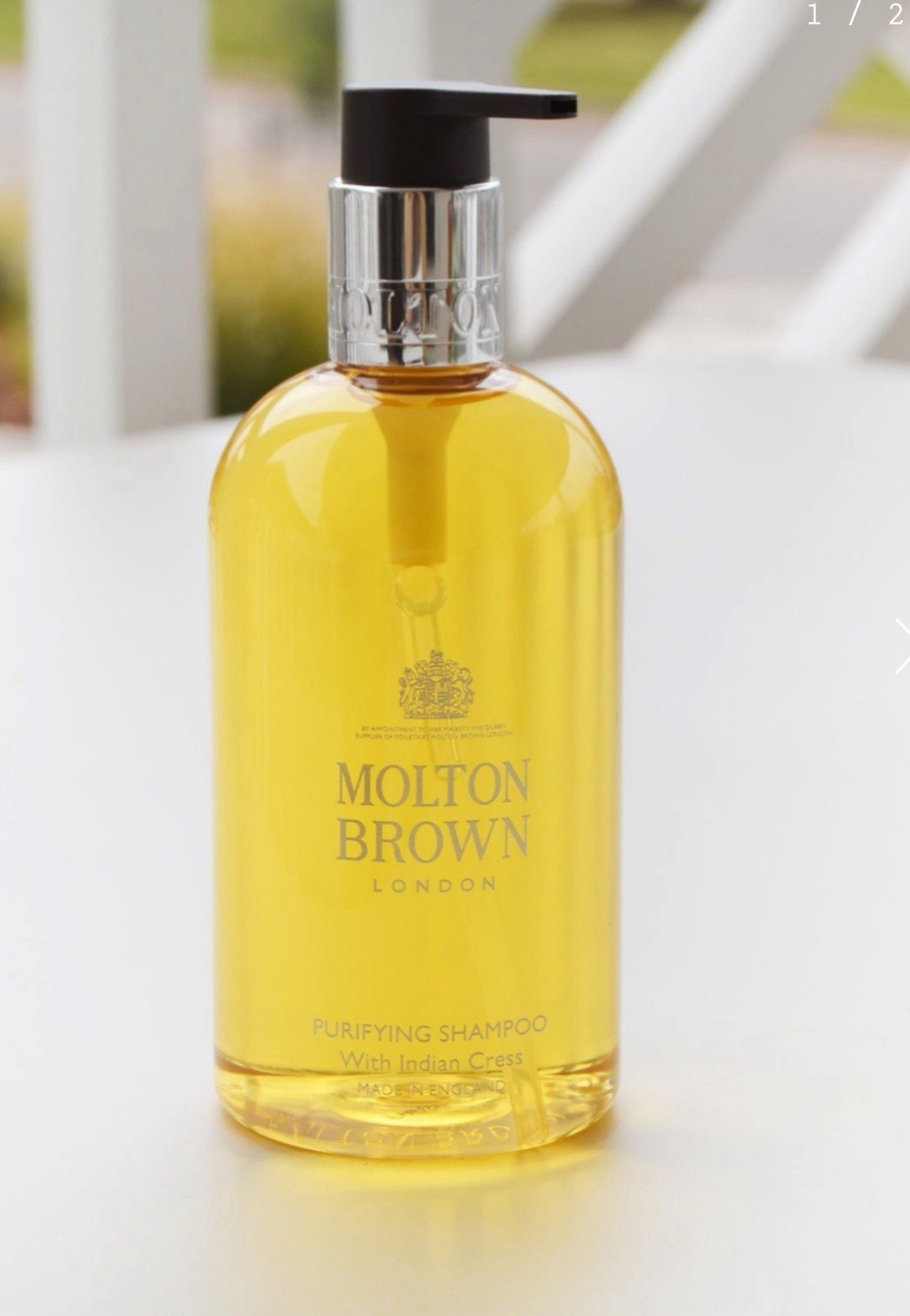 MOLTON BROWN PURIFYING SHAMPOO WITH INDIAN CRESS 10oz 300mL Brand New Authentic