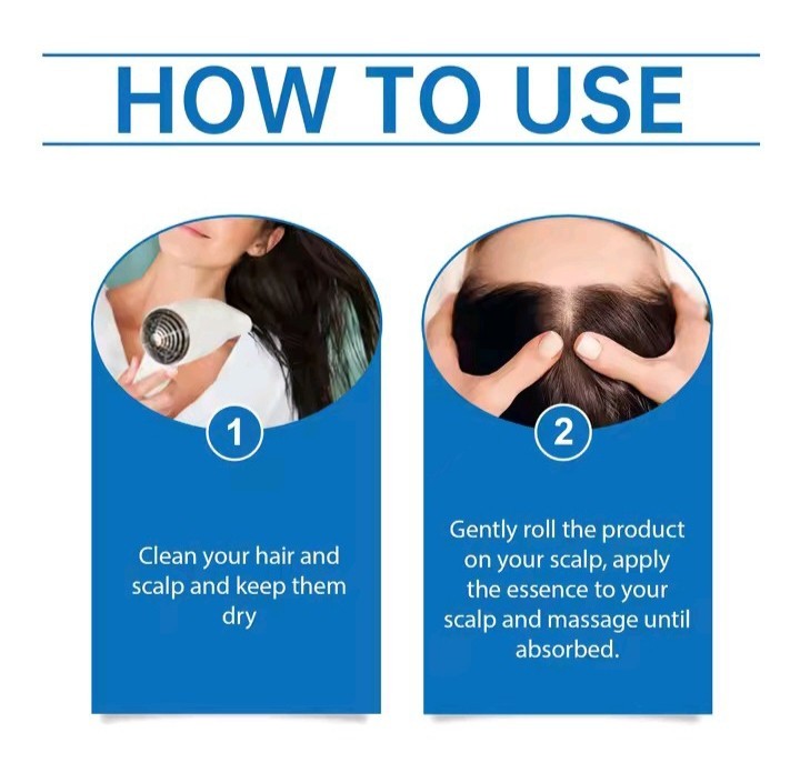 Hoegoa Hair Nourishing Serum Roll-On 25ml Hair Growth Scalp Treatment with Rosem