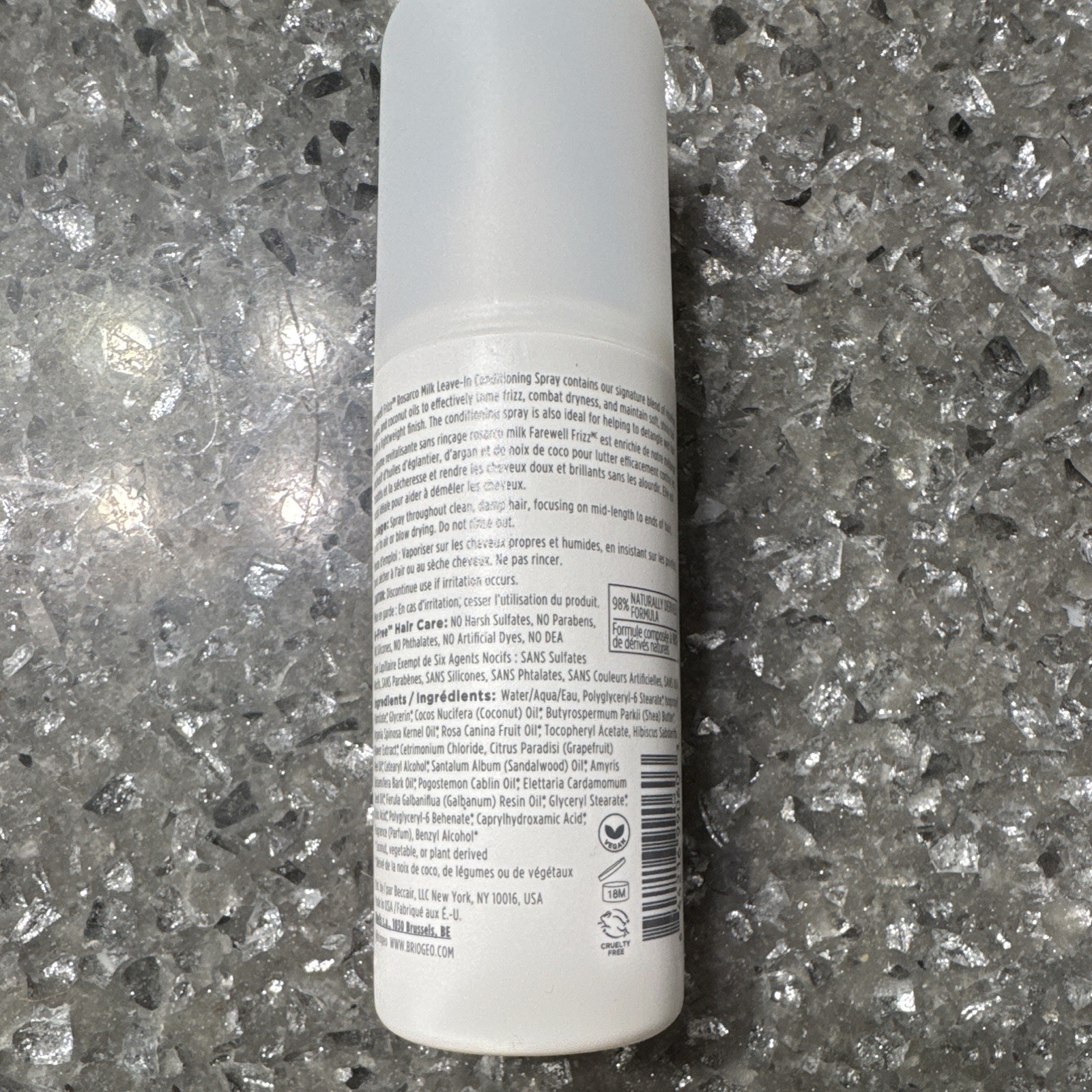 Briogeo Farewell Frizz Rosarco Milk Leave-In Spray, Sandalwood 5 oz