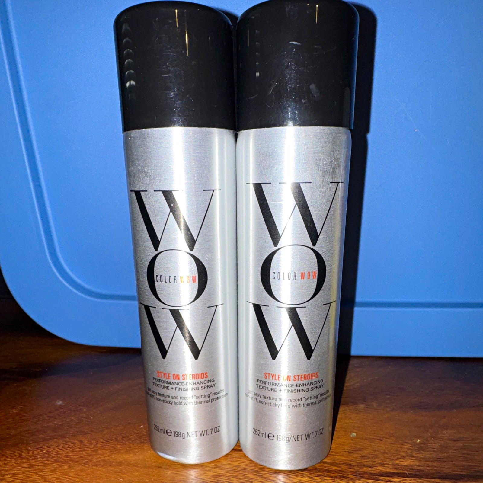 Color Wow Style on Steroids Texturizing Finishing Spray Heat Protect 7 oz LOT/2
