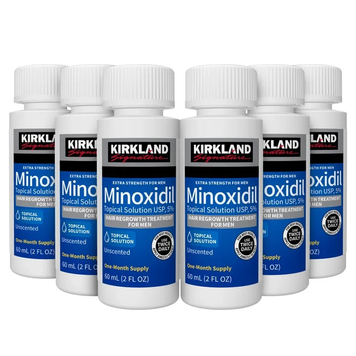 Kirkland Minoxidil 5% Extra Strength Men 6 Month Supply Hair Regrowth Solution