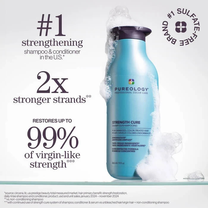 Pureology Strength Cure Shampoo & Conditioner Sealed 33.8 oz Duo + Liter Pumps