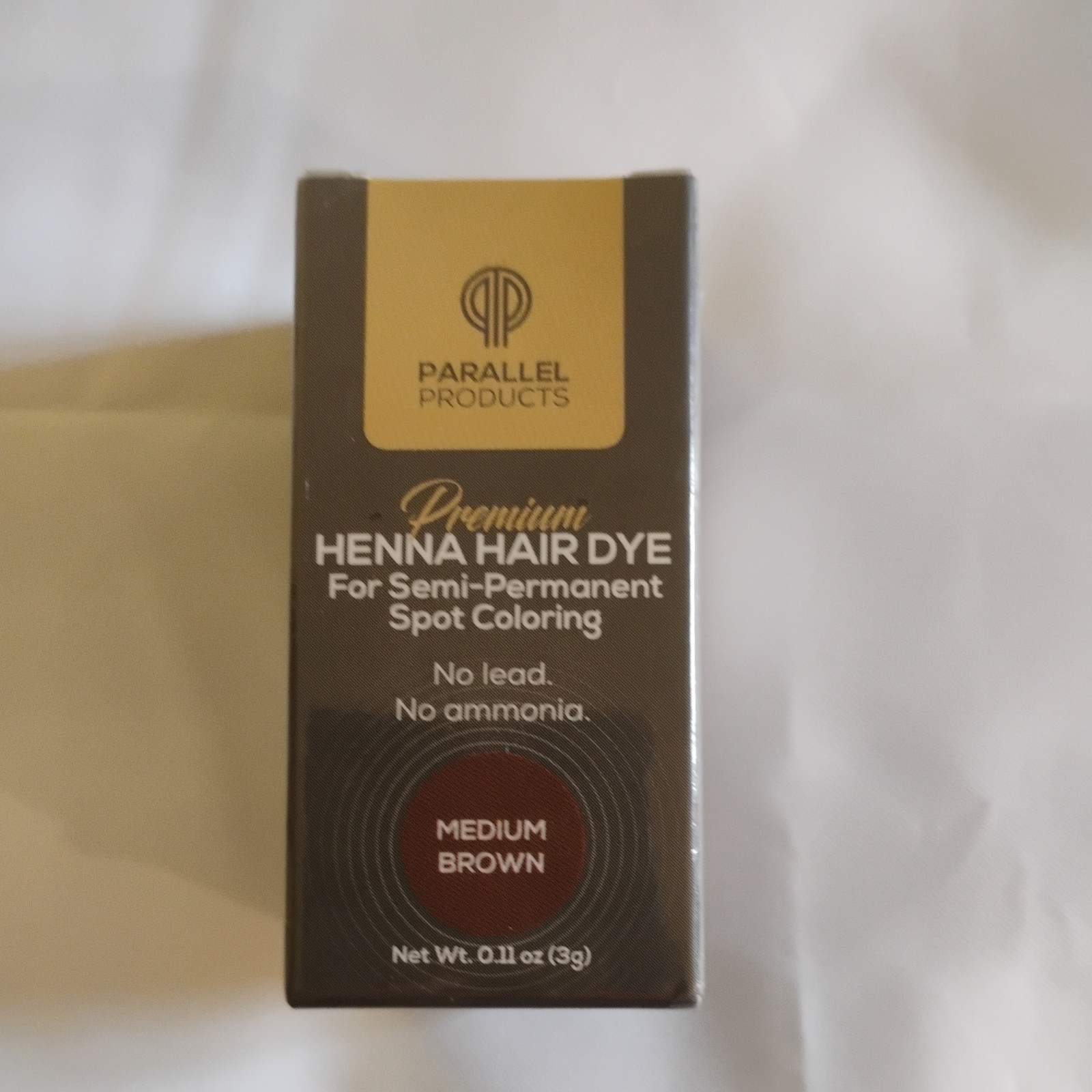 Parallel Products Premium Henna Hair Dye – Semi Perm Spot Coloring-Medium Brown