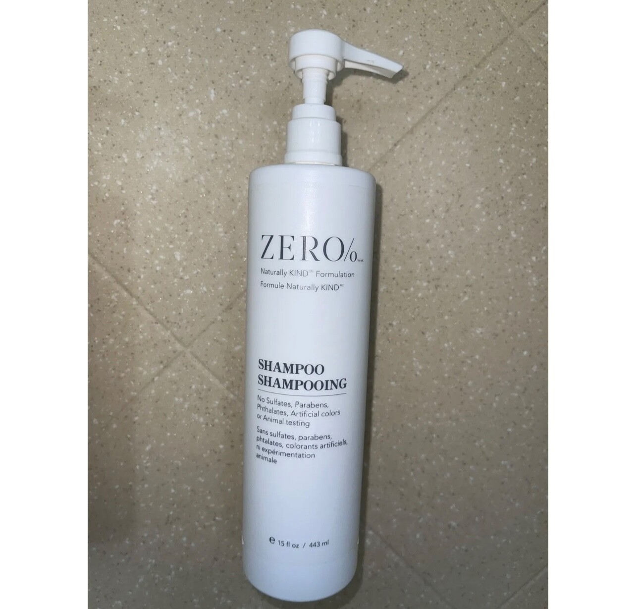 Zero% 15oz X1Shampoo 1 Conditioner 1 Shower Gel 1 Lotion 1 Hand wash 5 Bracket