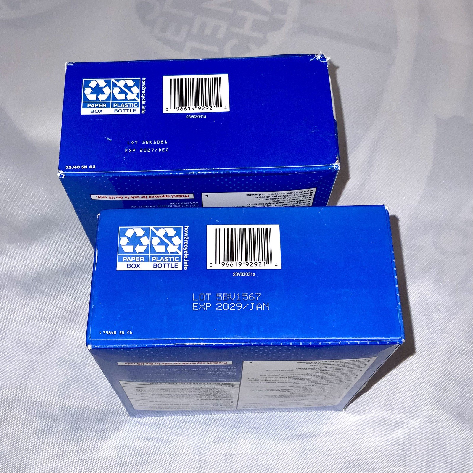 2 PACK LOT Kirkland Minoxidil 5% Hair Regrowth TOPICAL Treatment 12 Month Supply