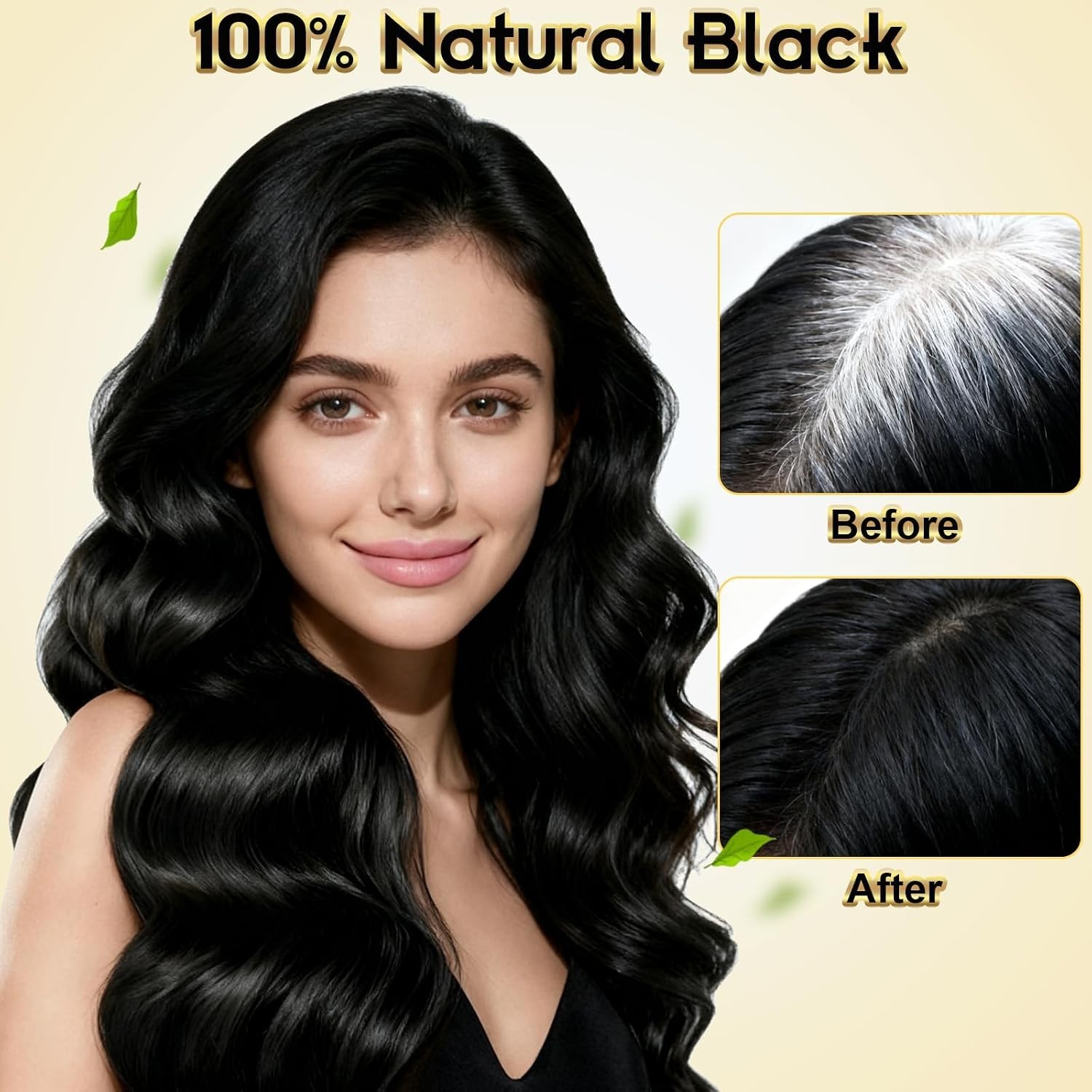 Hair Dye Shampoo 3 in 1 Hair Shampoo Instant Hair Dye Herbal Ingredients US
