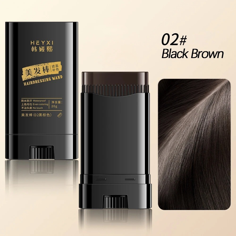 Waterproof Hair Dye Stick Gray Root Touch Up Cover Long Lasting for All Hair Typ