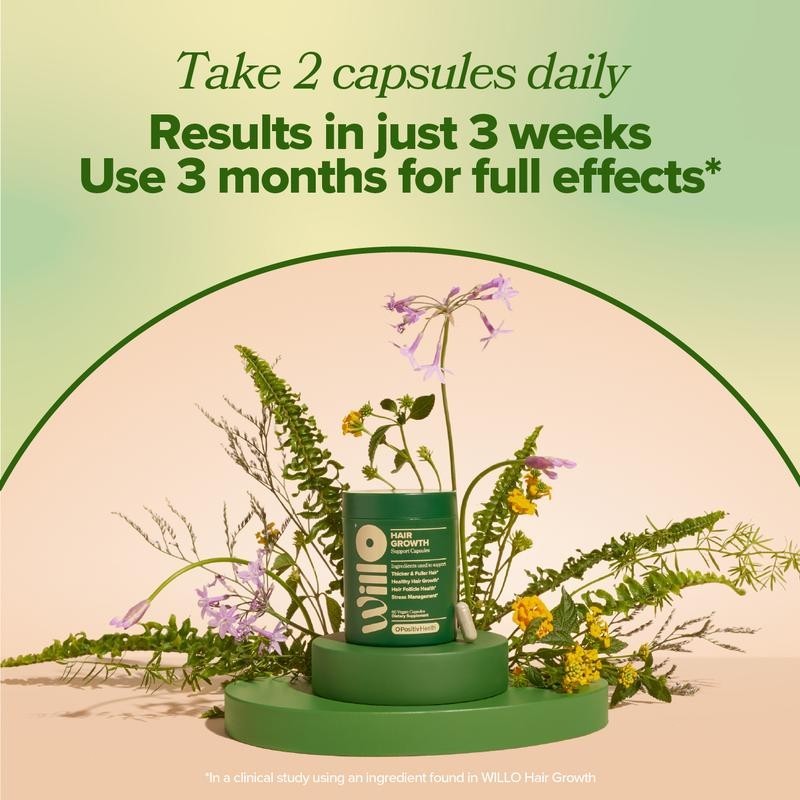 Hair Growth Vitamins – 60 Capsules – Supports Thicker Healthier Hair Growth for