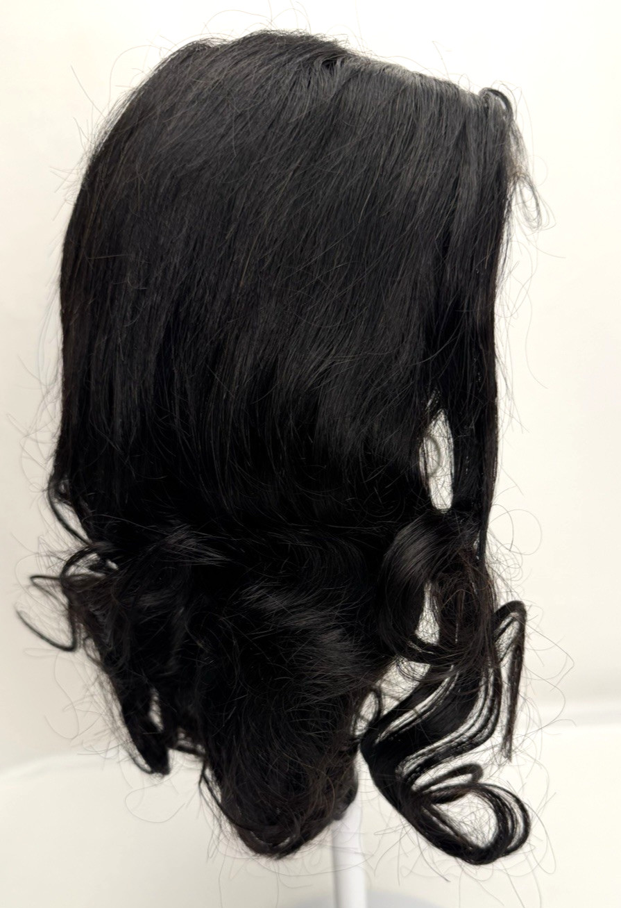 Unbranded Glueless Bob Wig 6×5″ Lace Front 14″ Loose Wavy Natural Color Adjust