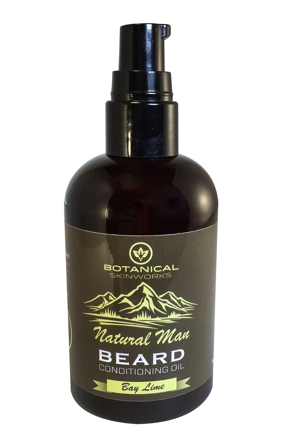 Natural Man Beard Oil 4 oz – Bay Lime Conditioning Oil by Botanical Skin Works