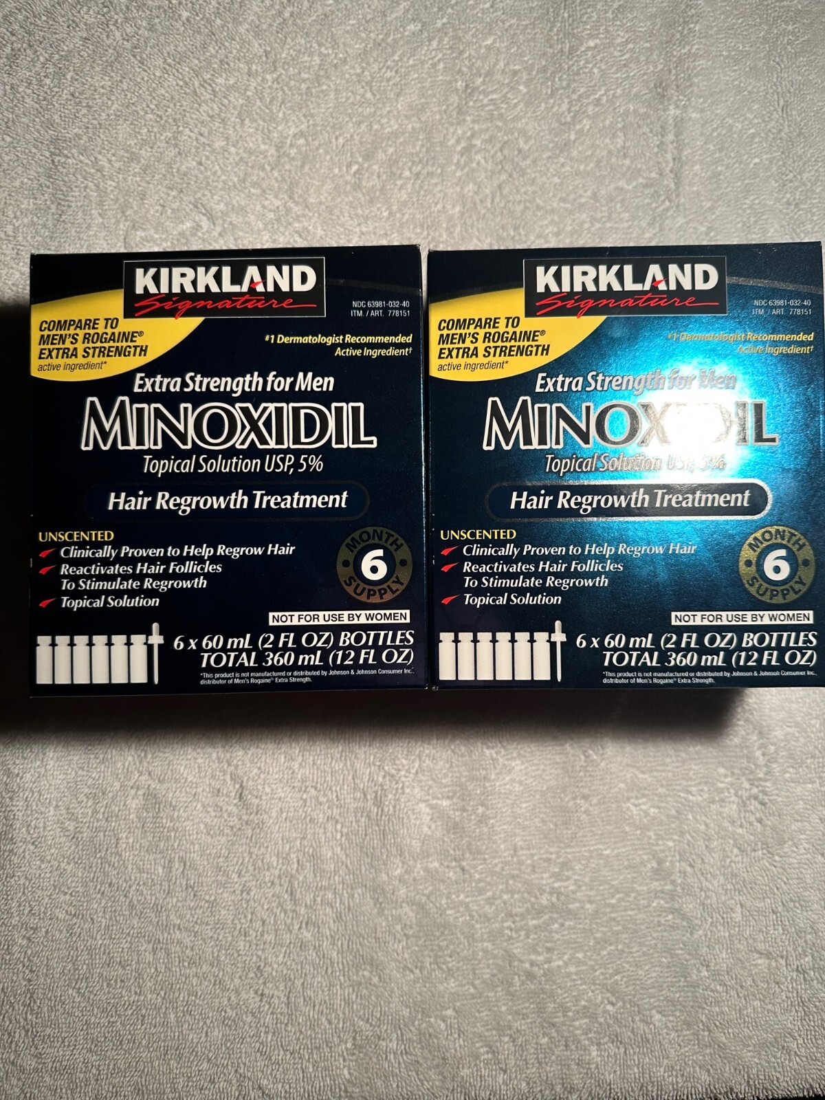 Kirkland Minoxidil 5% Extra Strength Men 6 Month EXP: 03/25 Hair Growth Solution