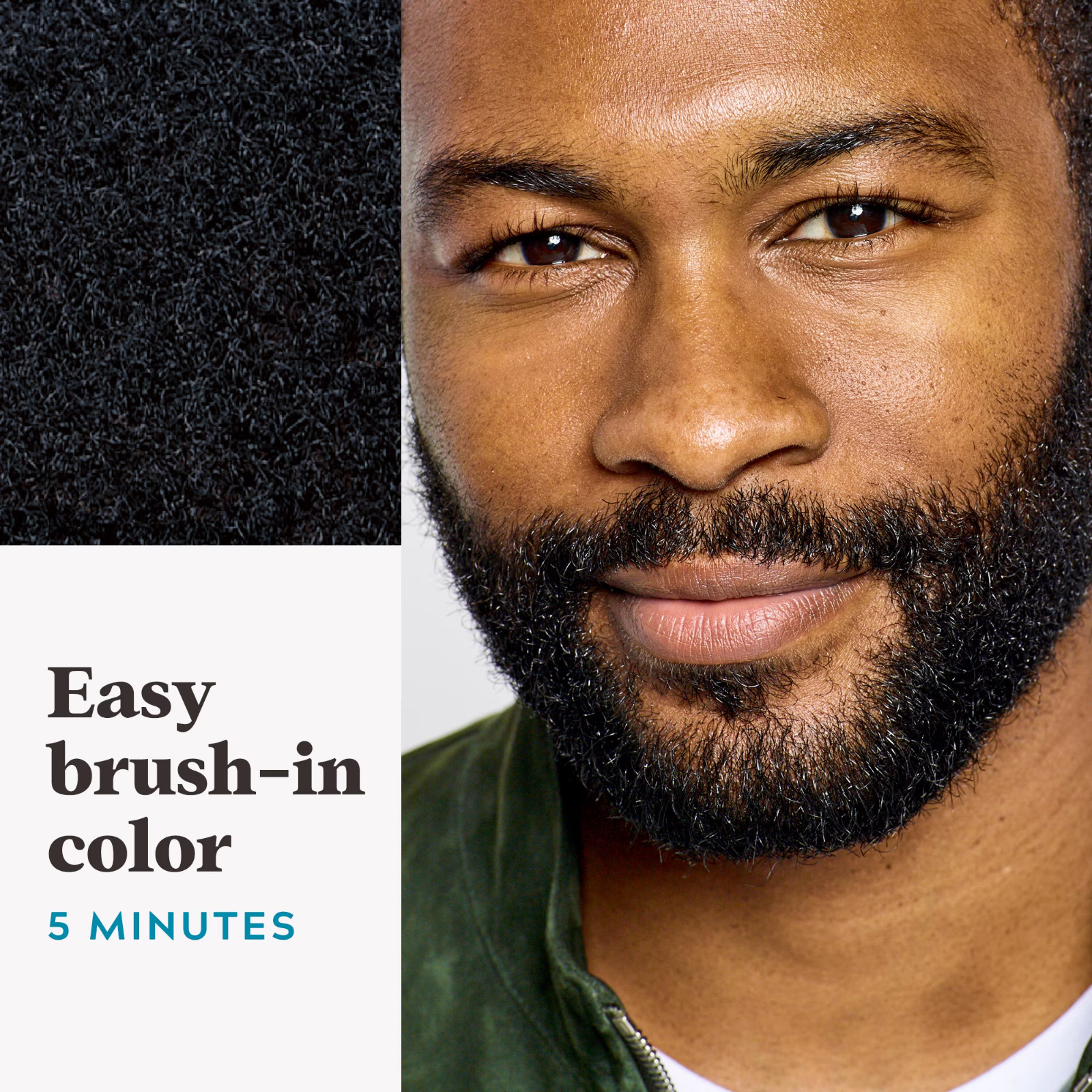 Just For Men Mustache & Beard Dye Jet Black M-60 w/ Brush Pack of 3