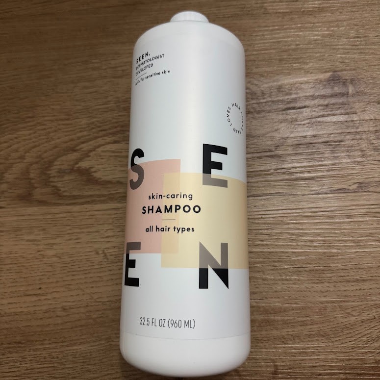 SEEN Shampoo All Hair Types Skin Caring 32.5 OZ 960 ML Sensitive Skin