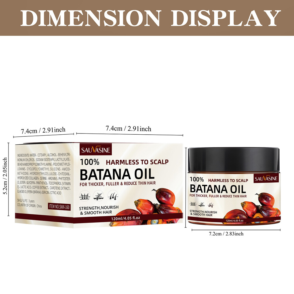 Natural 100% Batana Oil for Hair Growth Hair Loss Treatment Men Women Hair Care