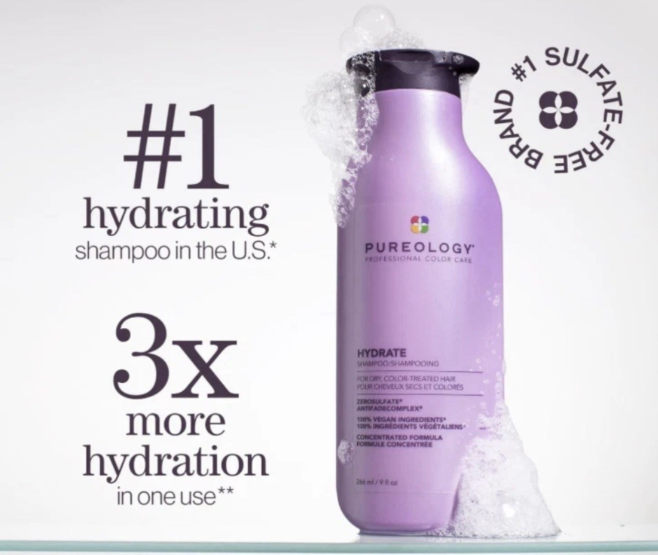 PUREOLOGY PROFESSIONAL COLOR CARE HYDRATE SHAMPOO, 266 ml (013)