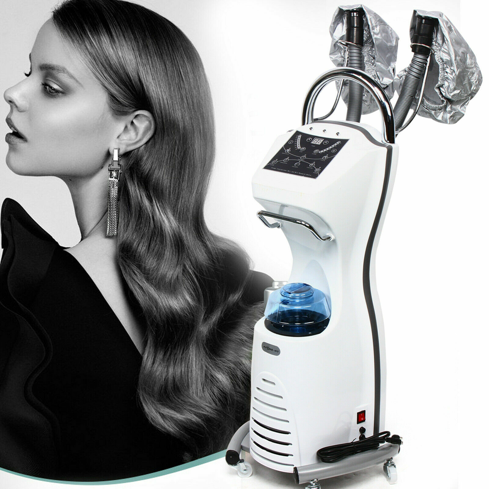 Stand Hair Steamer Hair Dyeing Oil Treatment Machine Hairdress Salon SPA Beauty