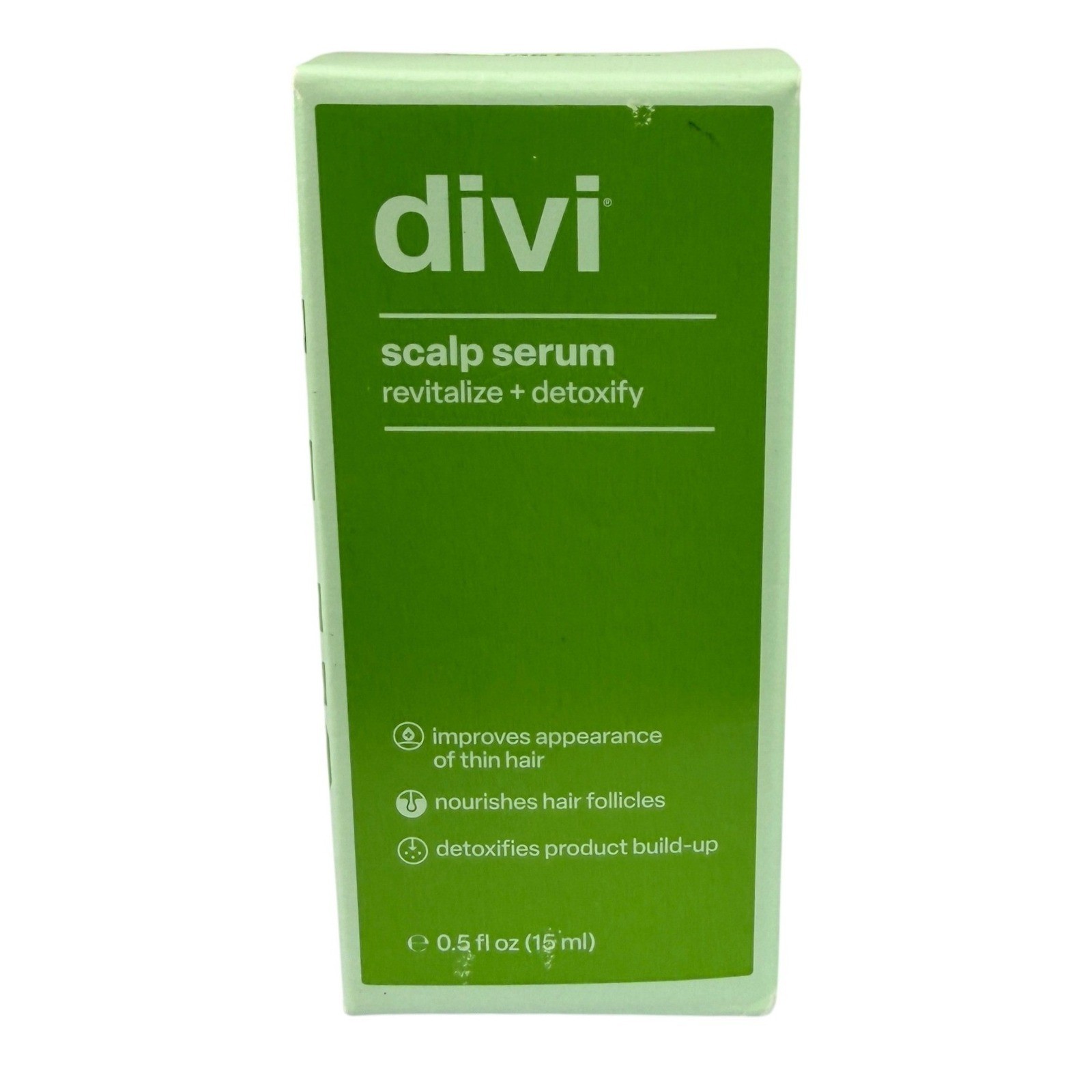 Divi Scalp Serum Revitalize Detoxify Hair Treatment 0.5 fl oz 15ml New Sealed