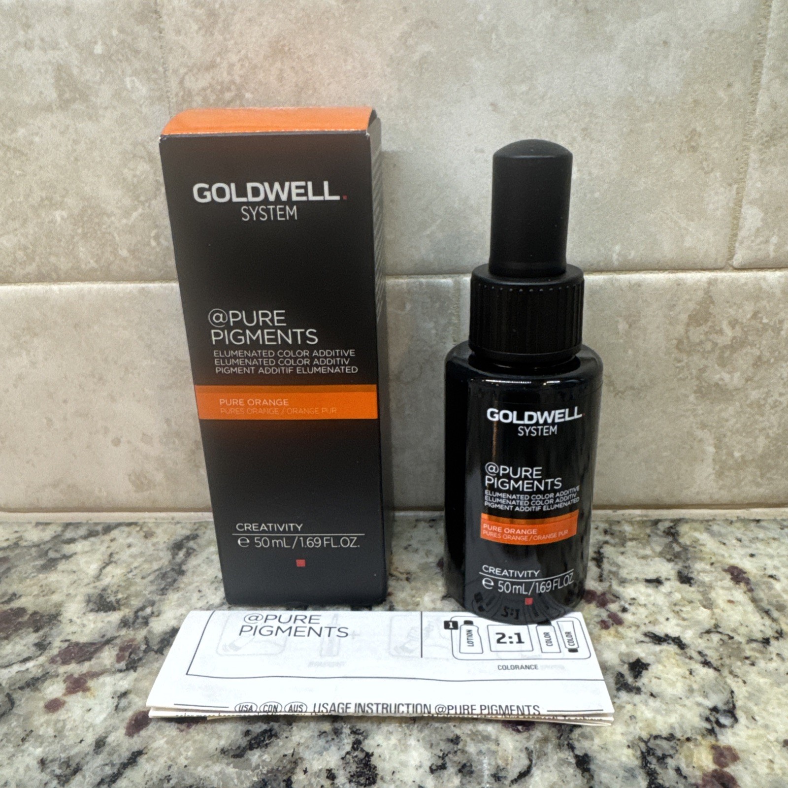 Goldwell @pure Pigments Elumenated Color Additive Pure Orange 1.69 oz NIB