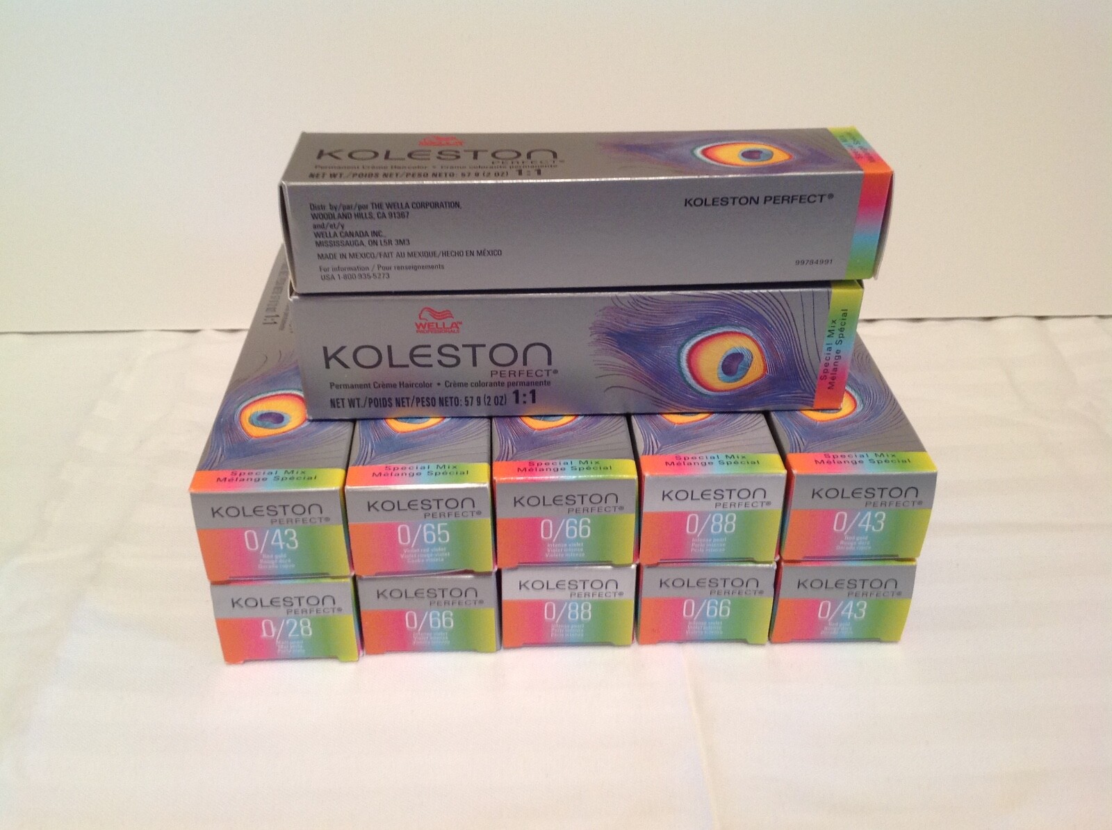 Wella KOLESTON Perfect PERMANENT Creme Haircolor 2 oz Series 0 slvr bx YOU PICK