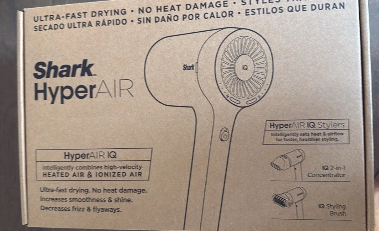 Shark HyperAIR Standard Hair Dryer w/ Diffuser Unisex Model HD100VDA