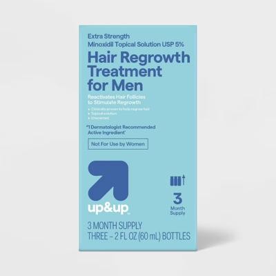 up&up 5% Minoxidil Hair Regrowth Treatment for Men – 3ct/2 fl oz: Exp 12/26 Liqu