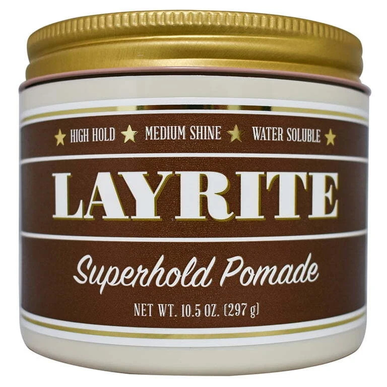 Layrite Super Hold Pomade 10.5oz/297g JUMBO NEW SEALED