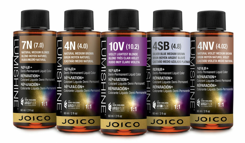 NEW JOICO LUMISHINE REPAIR DEMI PERMANENT LIQUID HAIR COLOR 2 OZ BOTTLE YOU PICK