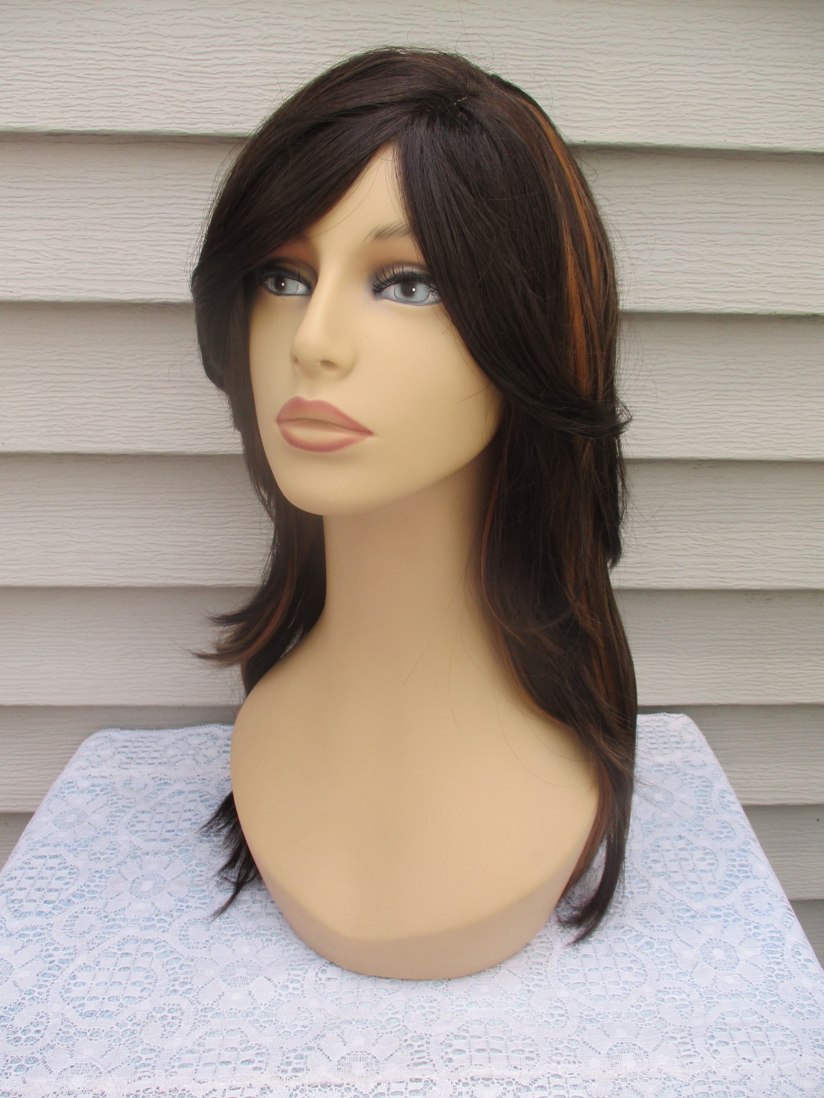 Unbranded MYSTERY WIG Color DARKEST BROWN/COPPER/