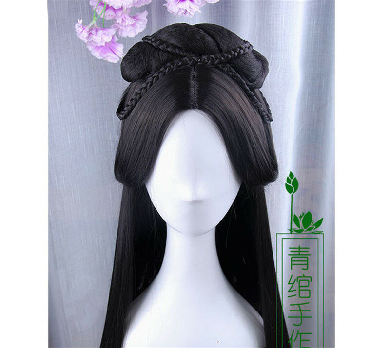 Hanfu Prop Girl Gift Chinese Ancient Custom Hair Wig Traditional Hairpiece