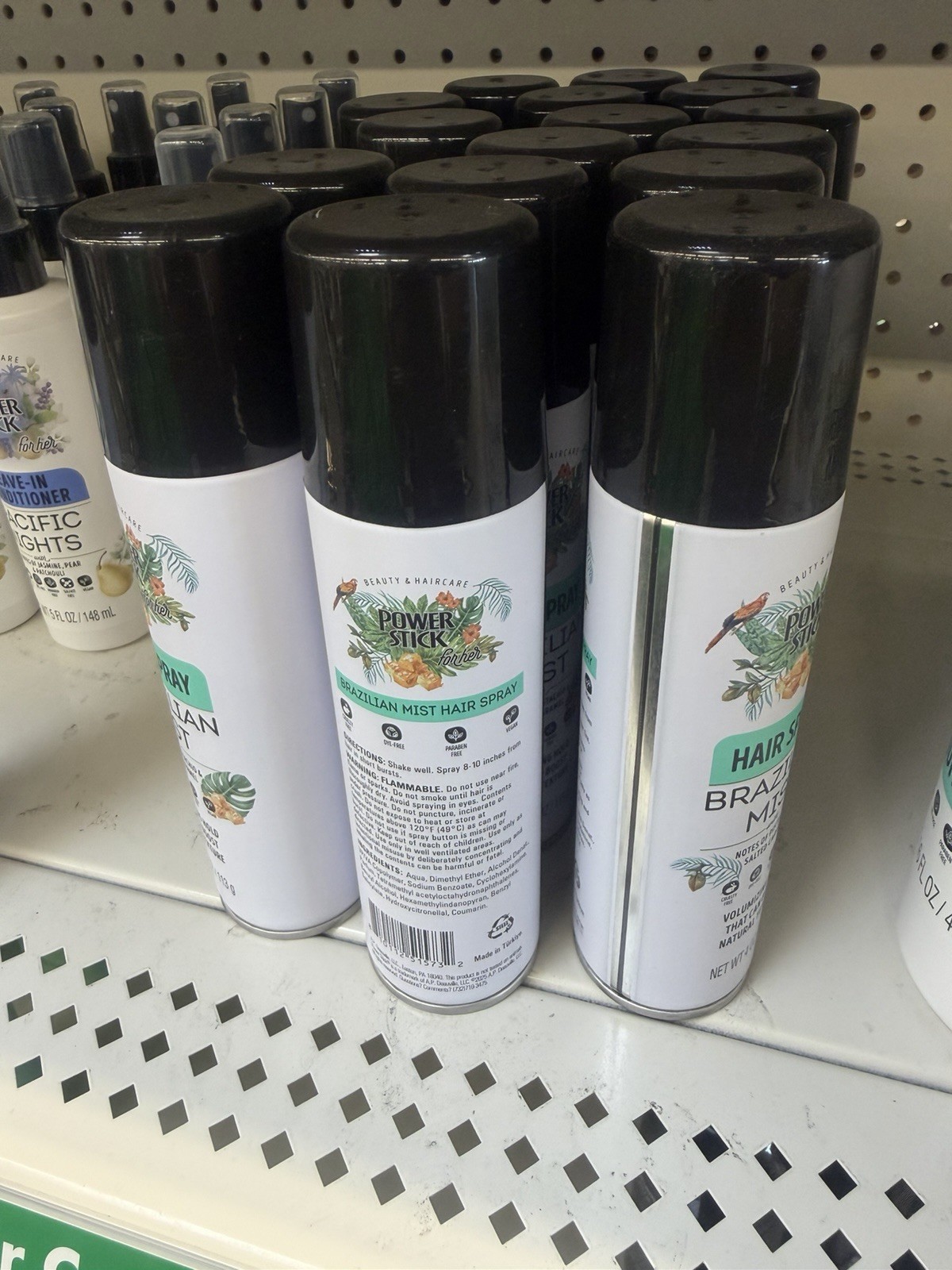 Power Stick for her Brazilian Mist Hairspray, Paraben-Free, 4 oz Pistachio