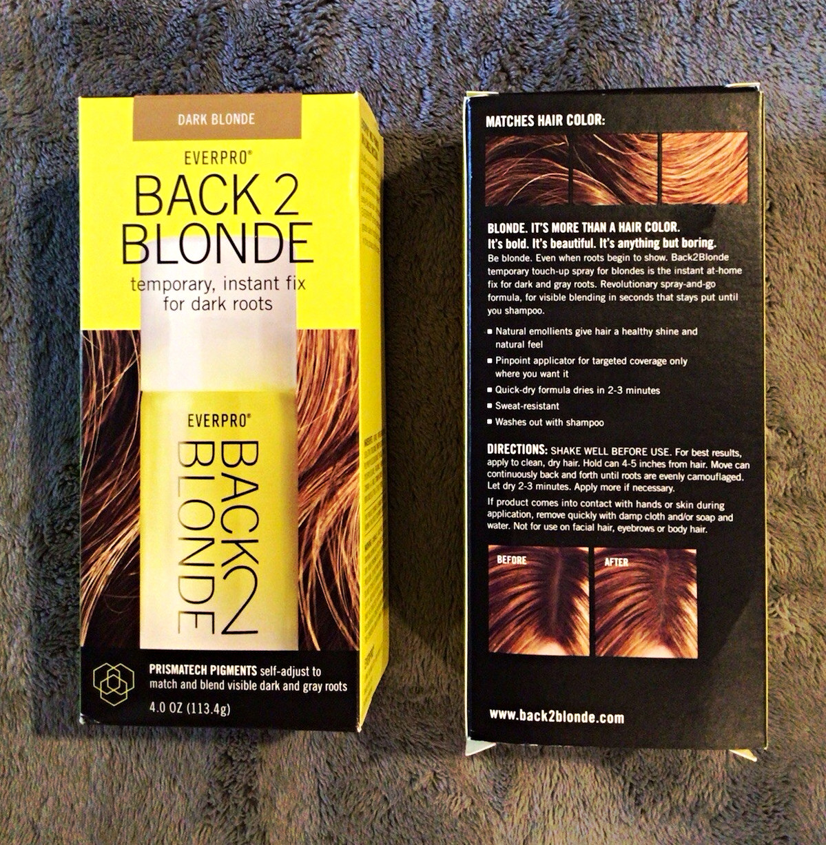 Everpro Back2Blonde Root Touch-Up Spray Dark Blonde Washable 4 oz