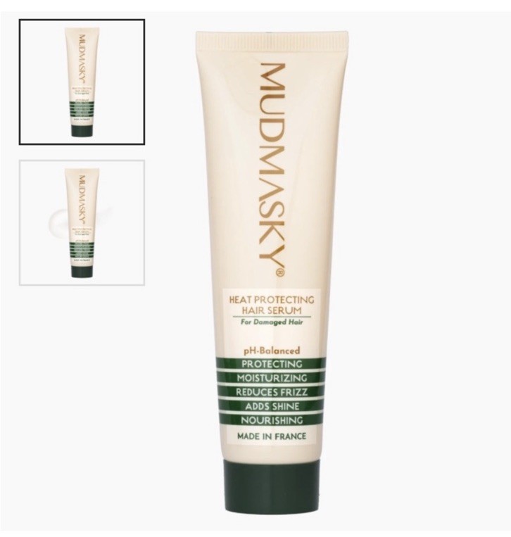MUDMASKY Heat Protecting Hair Serum pH-Balanced Anti-Frizz Shine 2.0 fl oz