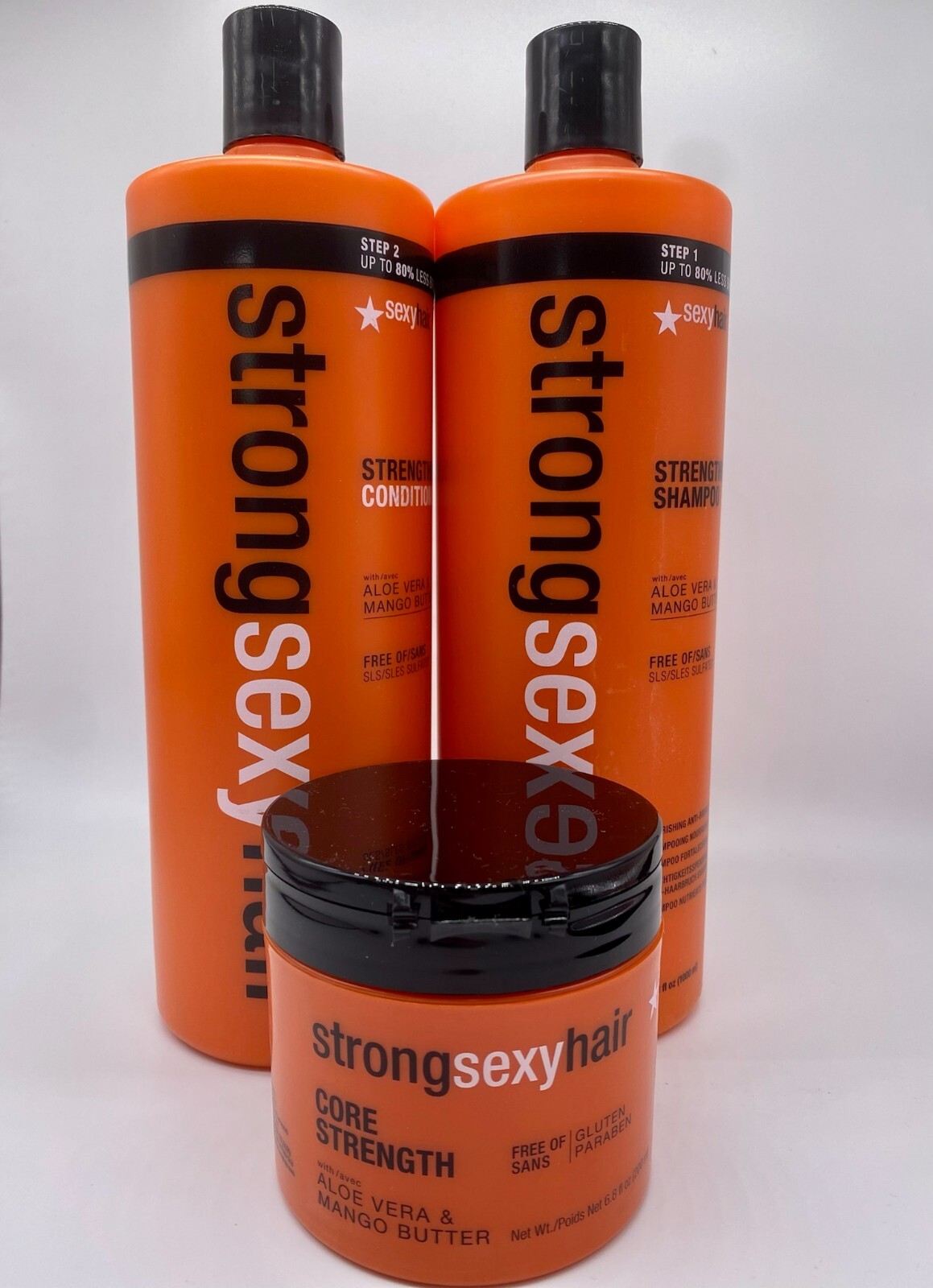 strong sexy hair shampoo conditioner and mask