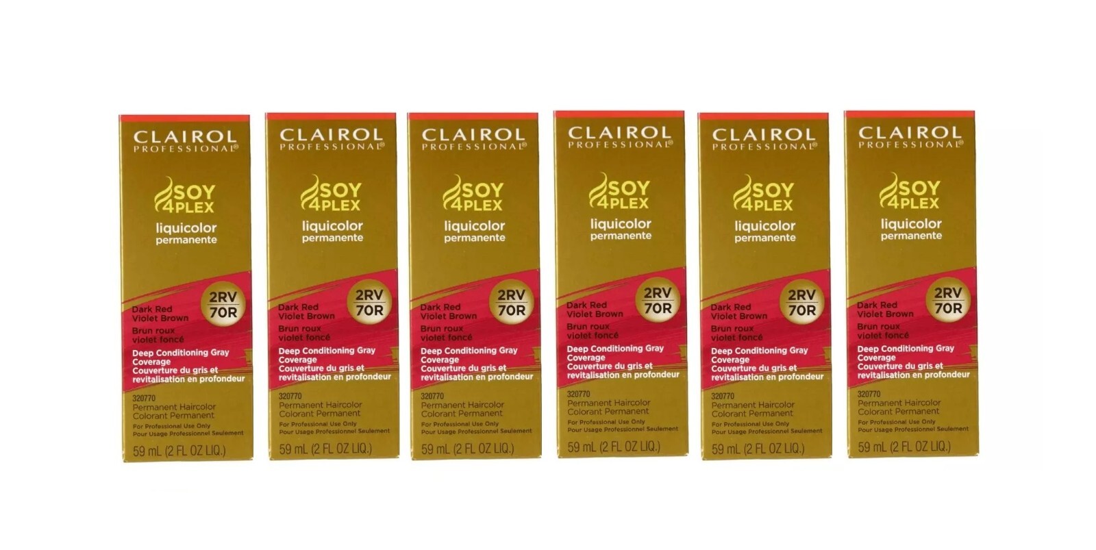 LOT-6 Pack Clairol Professional SOY4PLEX Liquicolor Permanent (Pick Your Color)