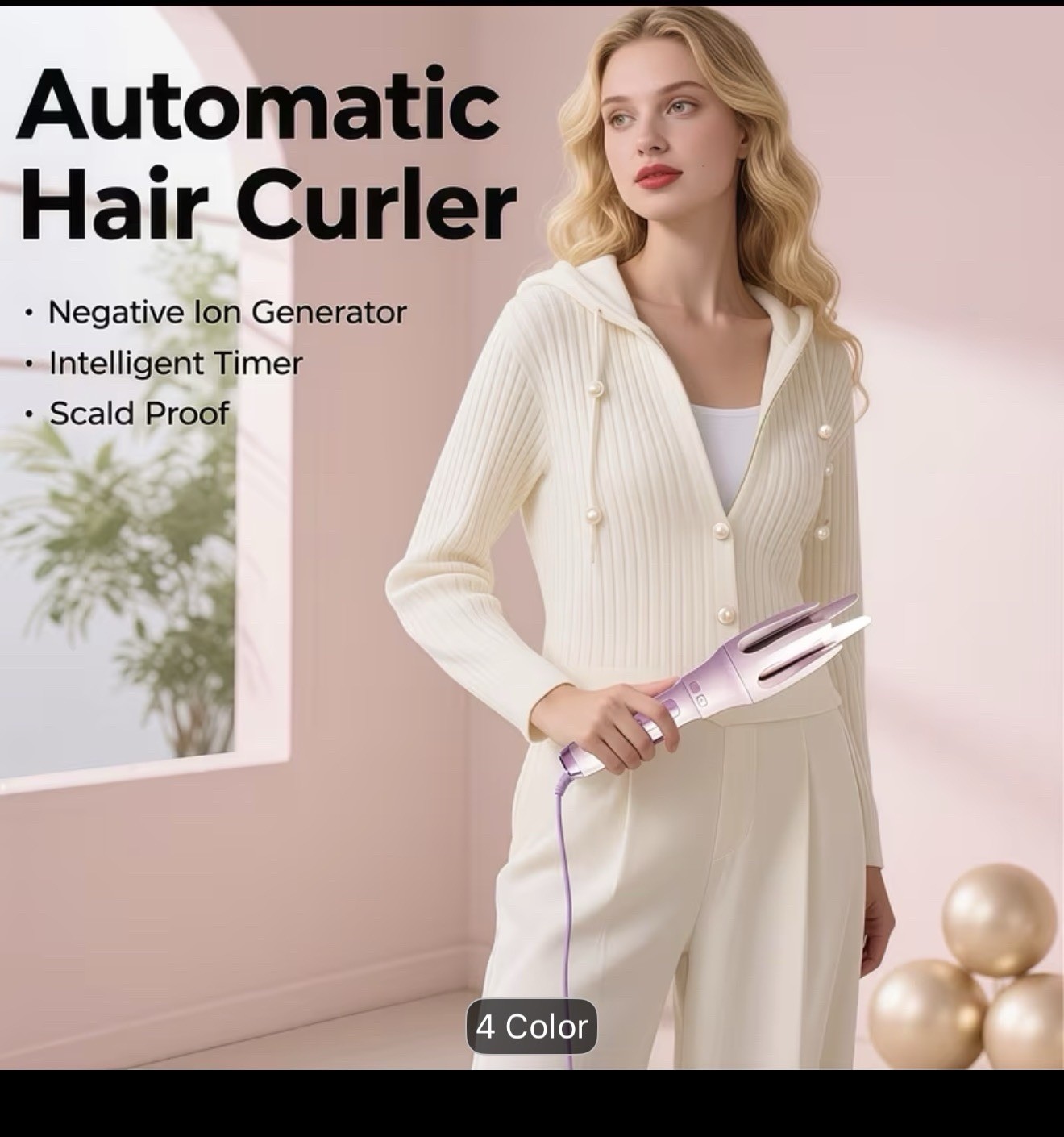 Fast Heating Anti-Scald Hair Curler – Stylish Automatic Wand for Beautiful Curls